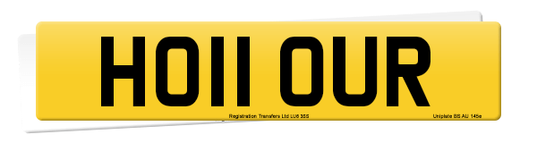 Registration number HO11 OUR